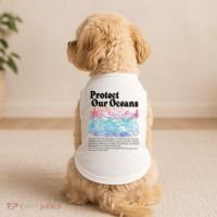 Protect Our Oceans Save Earth World Ocean Day Doggie Tank thumb 2