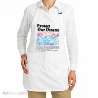 Protect Our Oceans Save Earth World Ocean Day Apron thumb 2