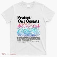 Protect Our Oceans Save Earth World Ocean Day T-Shirt thumb 0