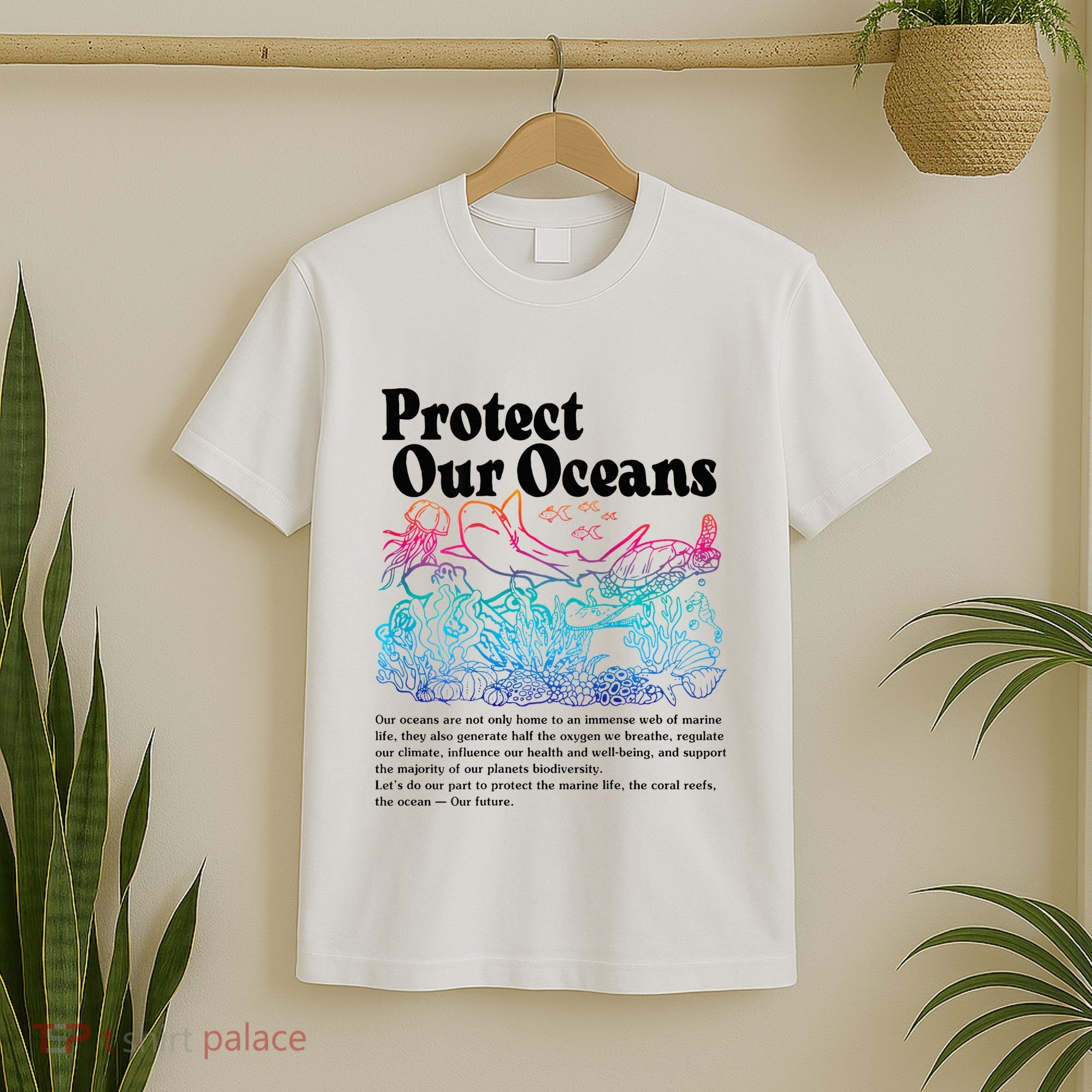 Protect Our Oceans Save Earth World Ocean Day T-Shirt