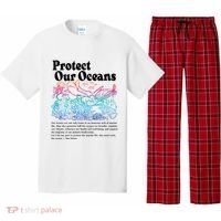 Protect Our Oceans Save Earth World Ocean Day Pajama Set thumb 0