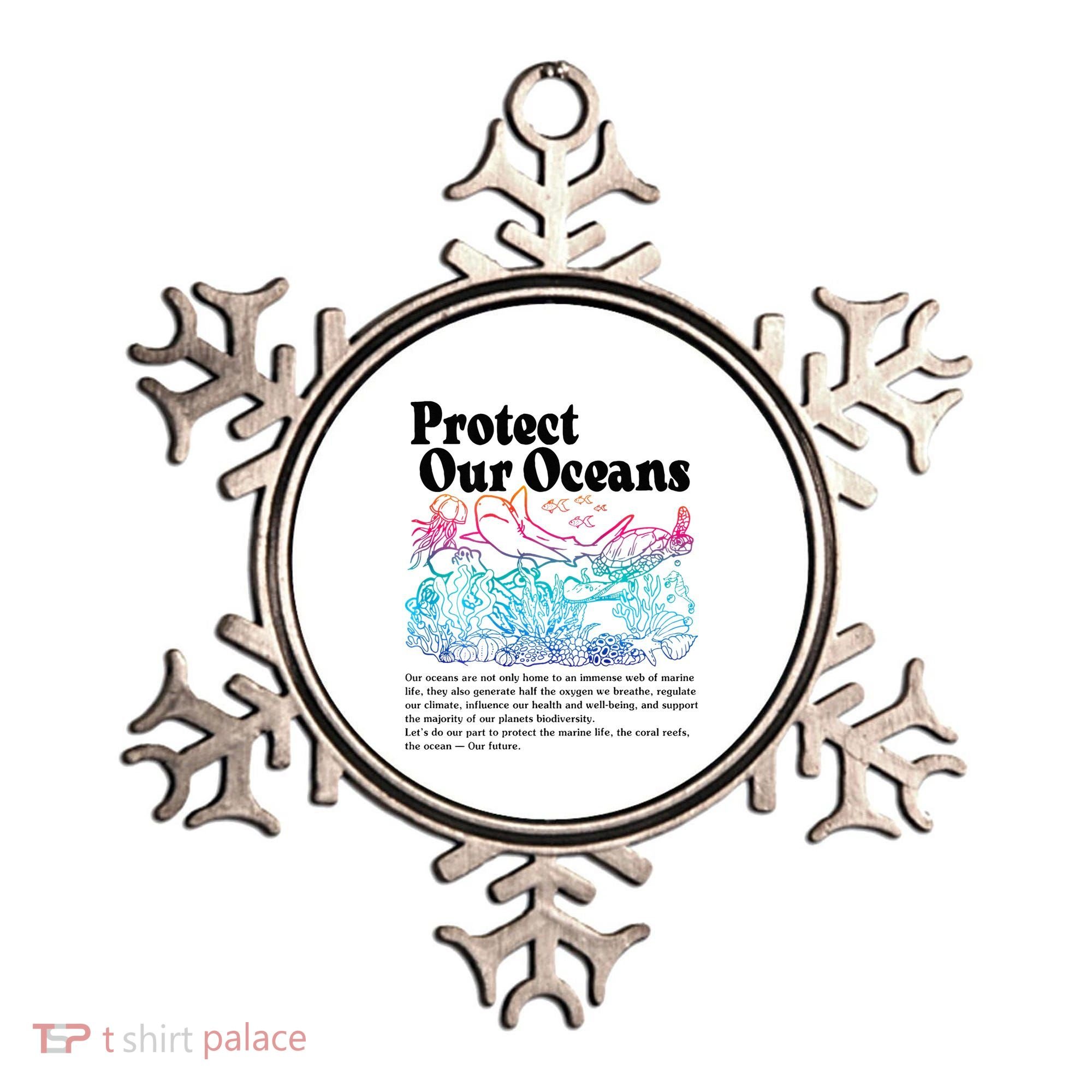 Protect Our Oceans Save Earth World Ocean Day Ornament