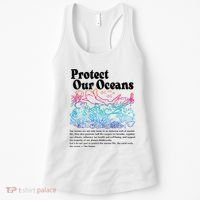 Protect Our Oceans Save Earth World Ocean Day Women's Tank Top thumb 0