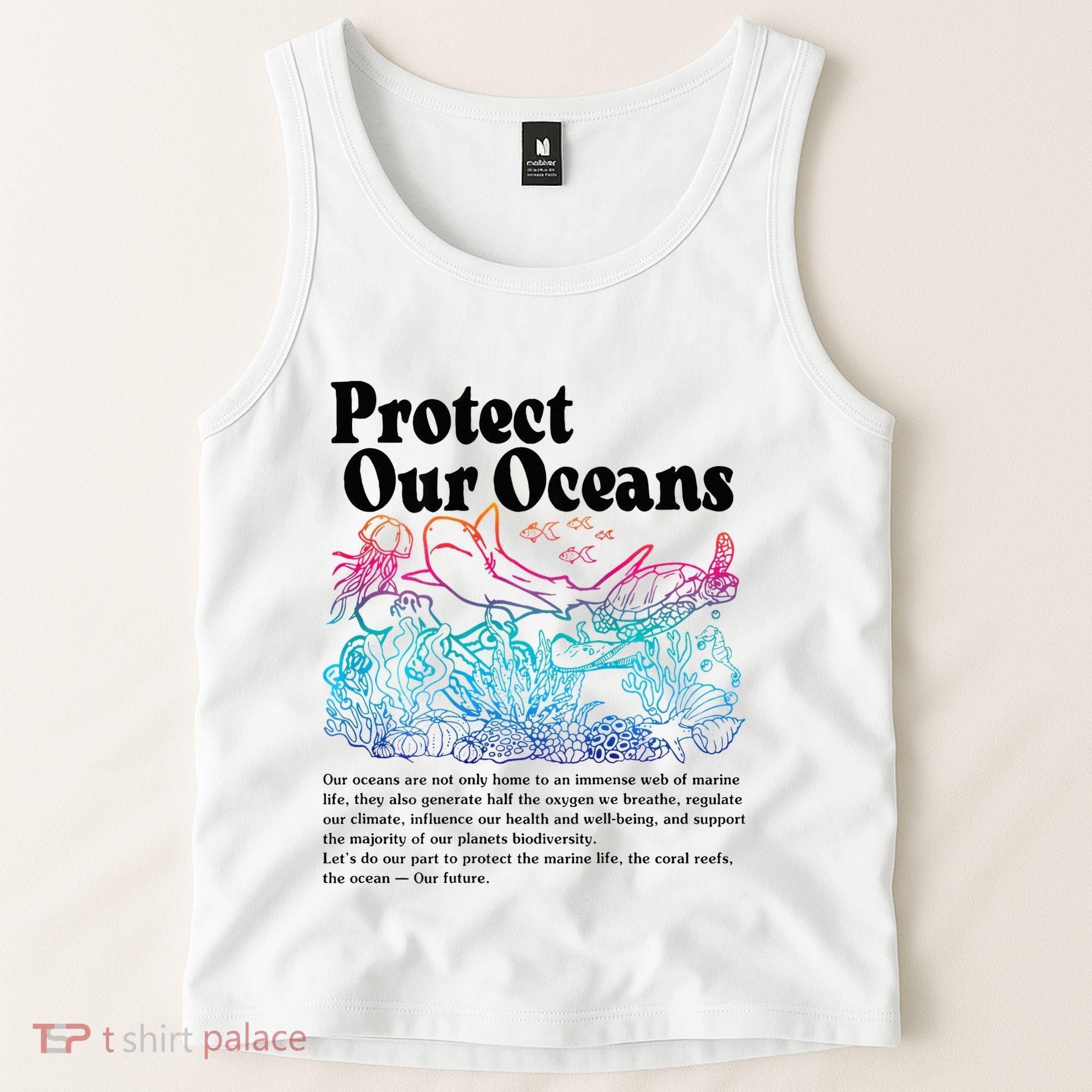 Protect Our Oceans Save Earth World Ocean Day Tank Top