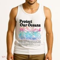 Protect Our Oceans Save Earth World Ocean Day Tank Top thumb 3