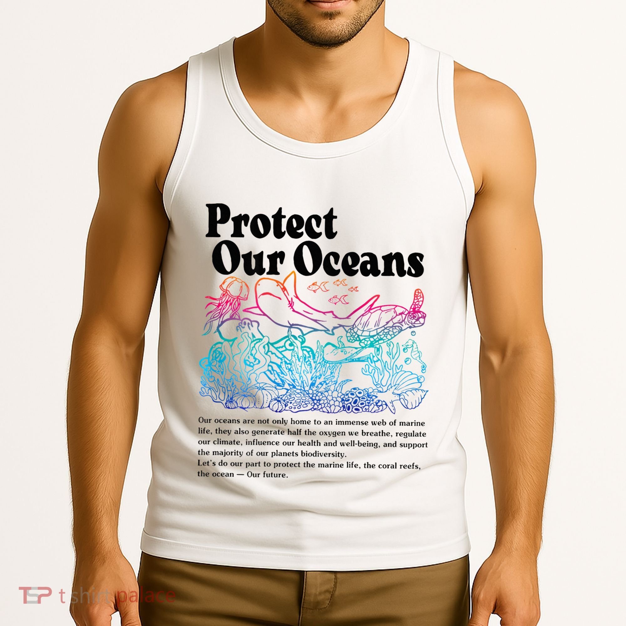 Protect Our Oceans Save Earth World Ocean Day Tank Top