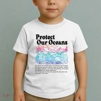 Protect Our Oceans Save Earth World Ocean Day Toddler T-Shirt thumb 2