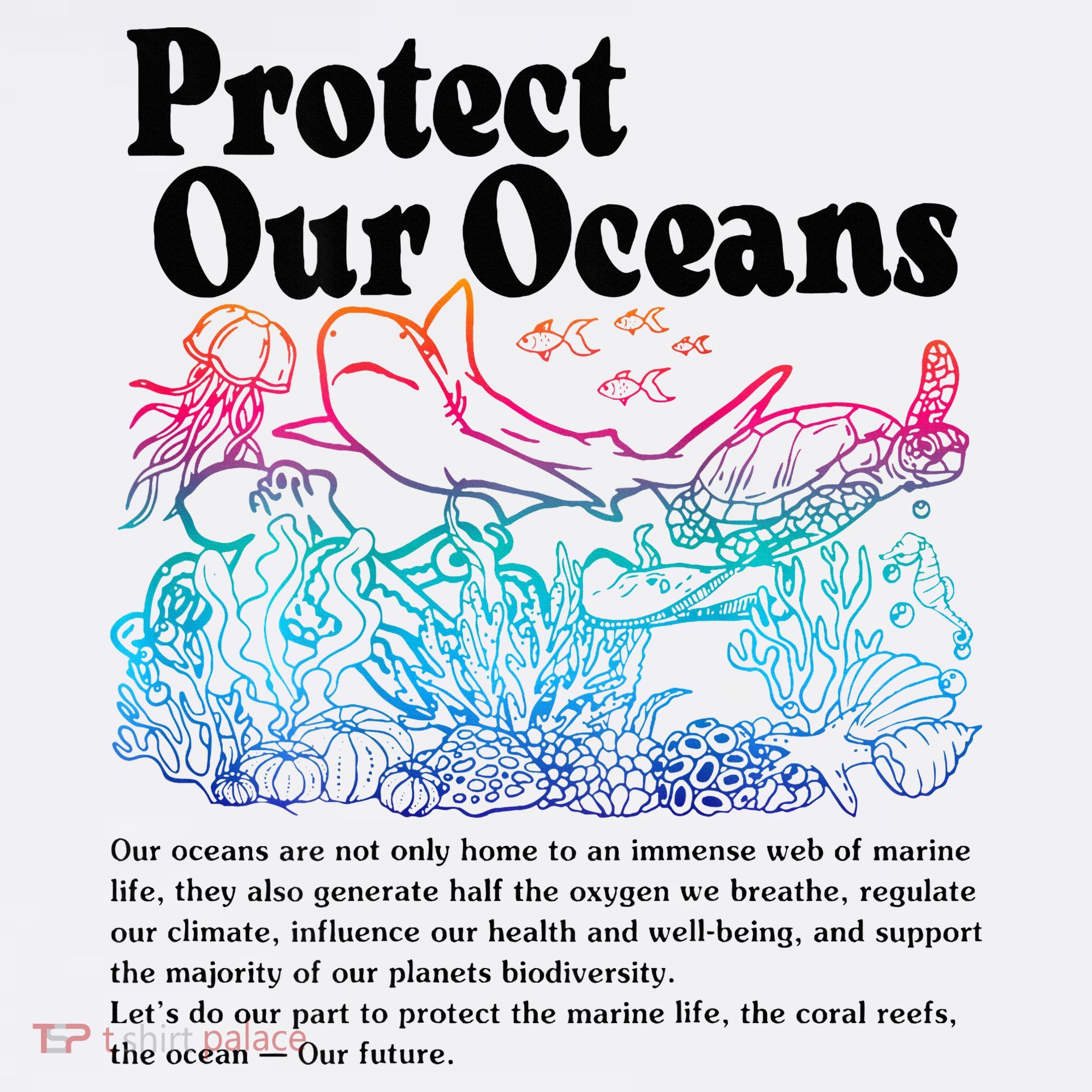 Protect Our Oceans Save Earth World Ocean Day Visor