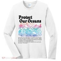 Protect Our Oceans Save Earth World Ocean Day Women's Long Sleeve Shirt thumb 0