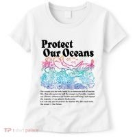 Protect Our Oceans Save Earth World Ocean Day Women's T-Shirt thumb 0