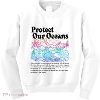 Protect Our Oceans Save Earth World Ocean Day Kids Sweatshirt thumb 0
