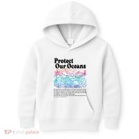 Protect Our Oceans Save Earth World Ocean Day Kids Hoodie thumb 0