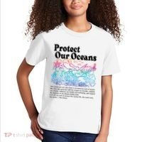 Protect Our Oceans Save Earth World Ocean Day Kids T-Shirt thumb 2
