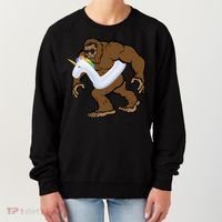 Pool Party Bigfoot Unicorn Float  Sasquatch Women's Sweatshirt thumb 0