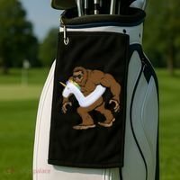 Pool Party Bigfoot Unicorn Float  Sasquatch Golf Towel thumb 2