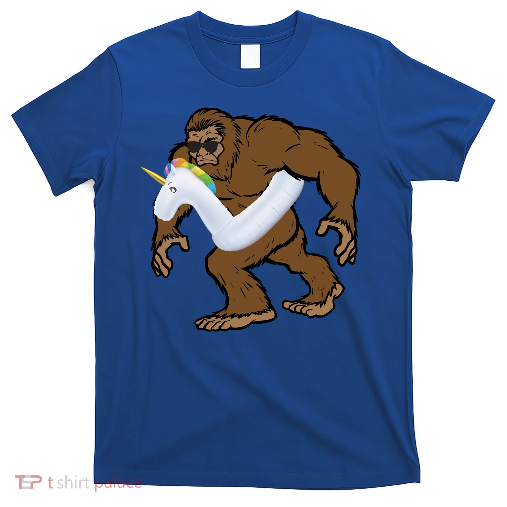Pool Party Bigfoot Unicorn Float  Sasquatch T-Shirt