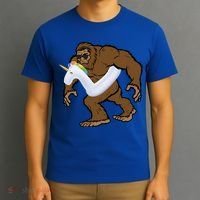 Pool Party Bigfoot Unicorn Float  Sasquatch T-Shirt thumb 3