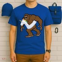 Pool Party Bigfoot Unicorn Float  Sasquatch T-Shirt thumb 6