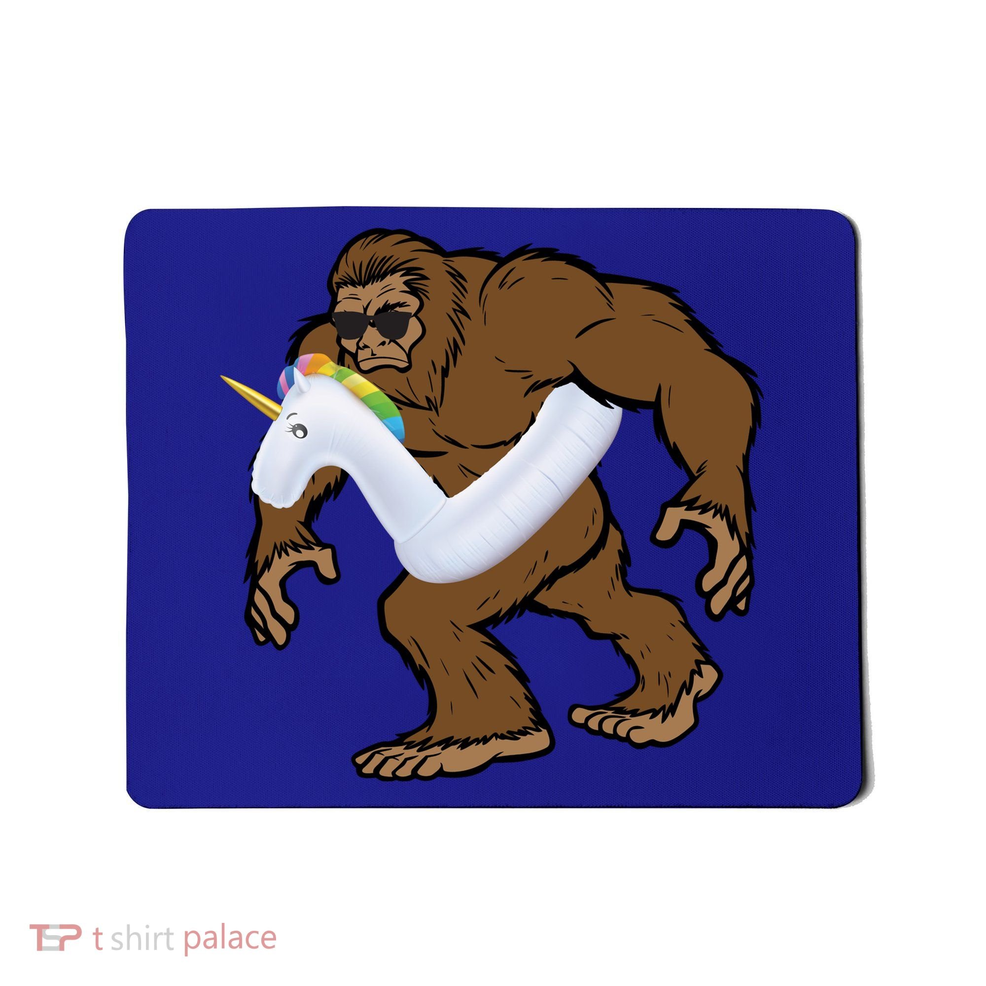 Pool Party Bigfoot Unicorn Float  Sasquatch Mousepad