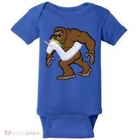 Pool Party Bigfoot Unicorn Float  Sasquatch Baby Bodysuit thumb 0