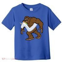 Pool Party Bigfoot Unicorn Float  Sasquatch Toddler T-Shirt thumb 0