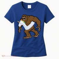 Pool Party Bigfoot Unicorn Float  Sasquatch Women's T-Shirt thumb 0