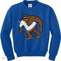 Pool Party Bigfoot Unicorn Float  Sasquatch Kids Sweatshirt thumb 0