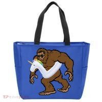 Pool Party Bigfoot Unicorn Float  Sasquatch Tote Bag thumb 0