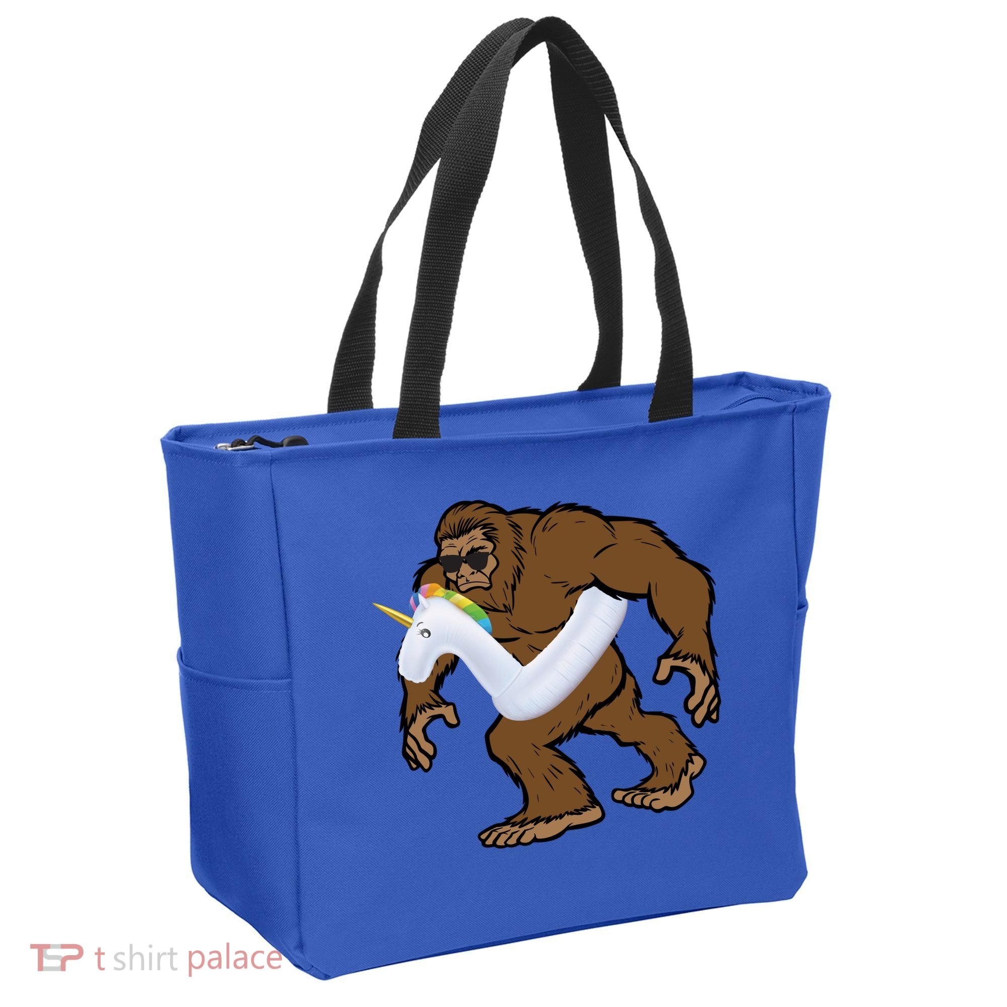 Pool Party Bigfoot Unicorn Float  Sasquatch Tote Bag