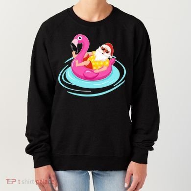Pool Party Santa Christmas in July Women's Sweatshirt