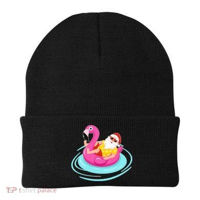 Pool Party Santa Christmas in July Beanie