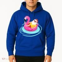 Pool Party Santa Christmas in July Hoodie thumb 2