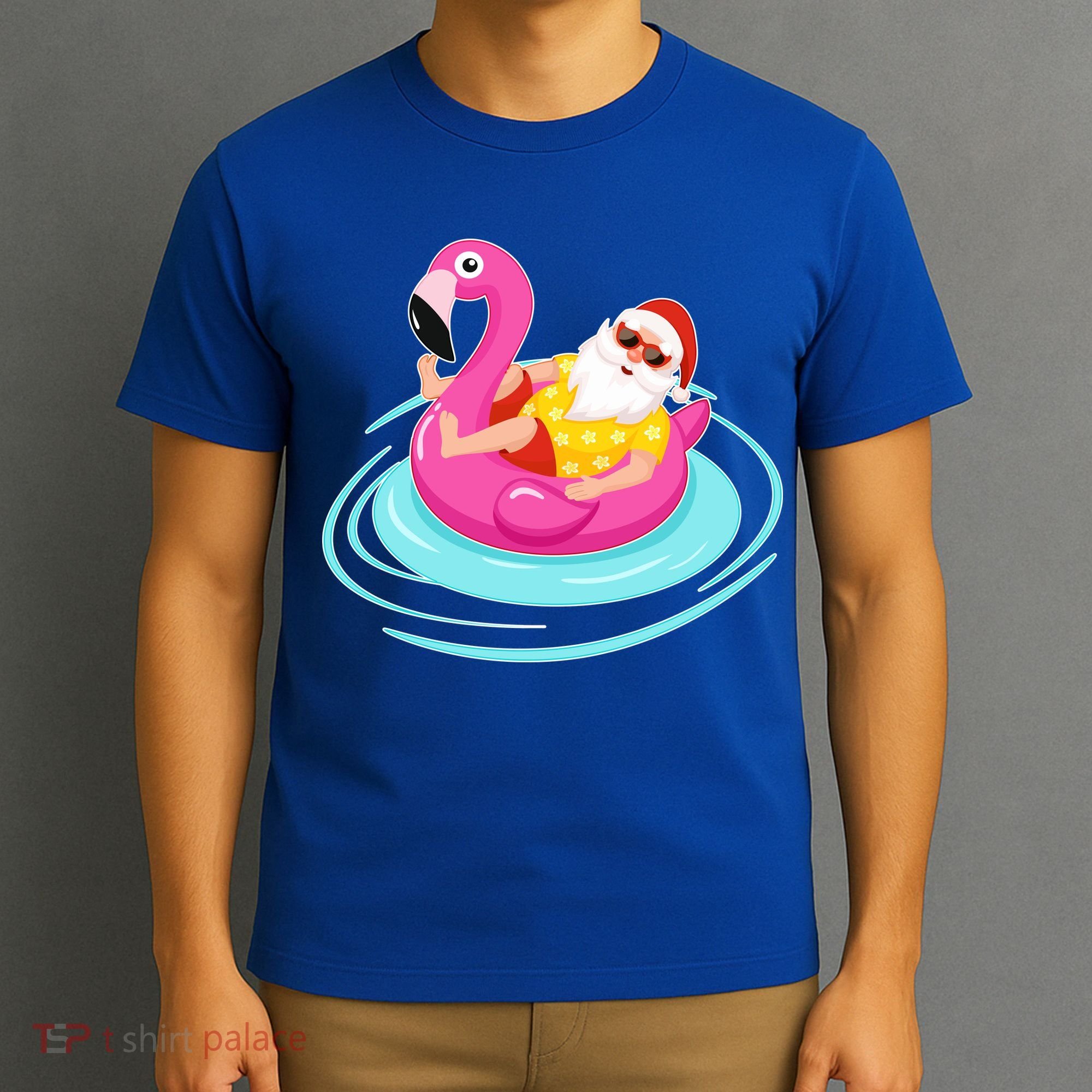 Pool Party Santa Christmas in July T-Shirt