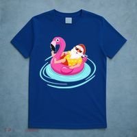 Pool Party Santa Christmas in July T-Shirt thumb 5