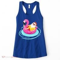 Pool Party Santa Christmas in July Women's Tank Top thumb 0