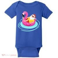 Pool Party Santa Christmas in July Baby Bodysuit thumb 0