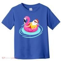 Pool Party Santa Christmas in July Toddler T-Shirt thumb 0