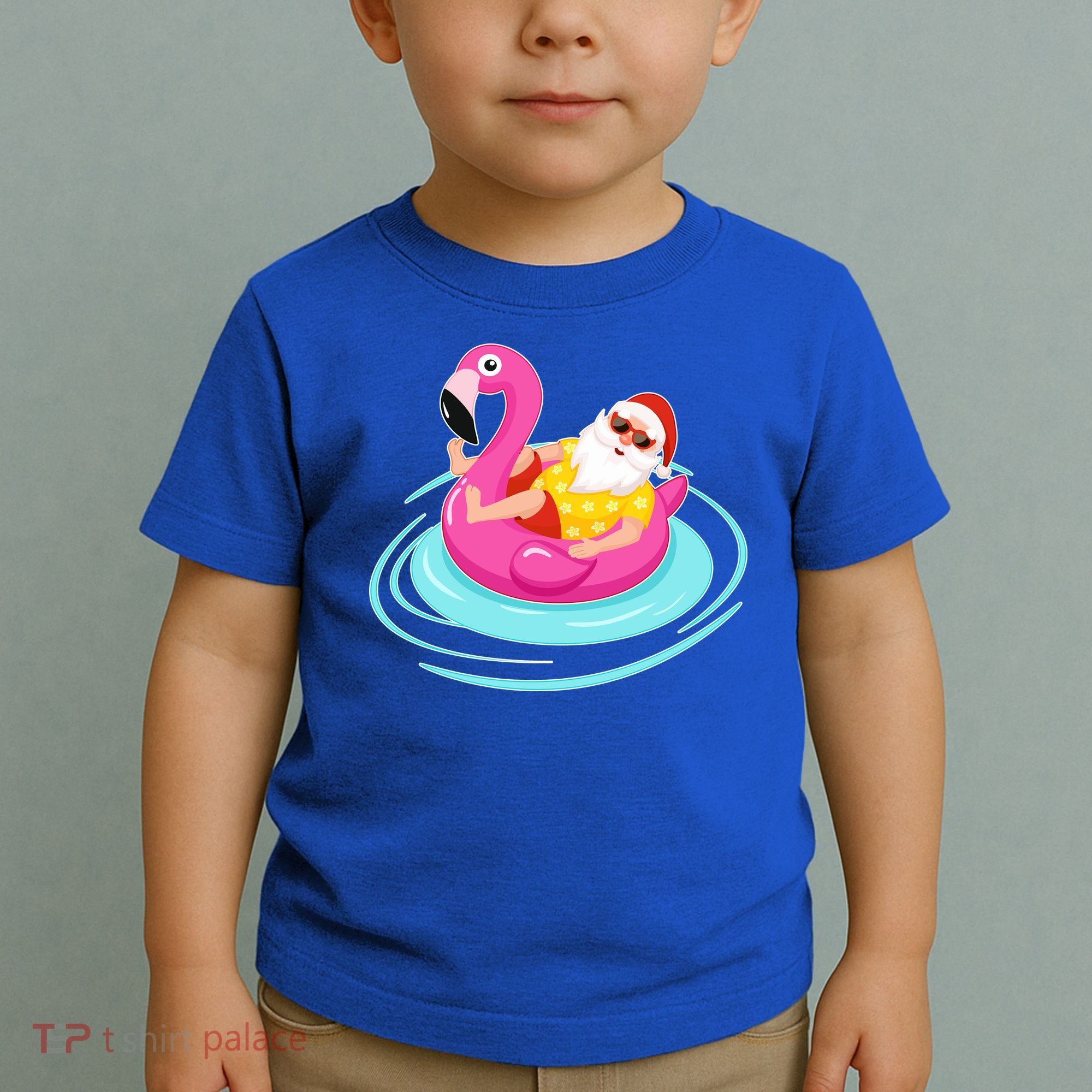 Pool Party Santa Christmas in July Toddler T-Shirt