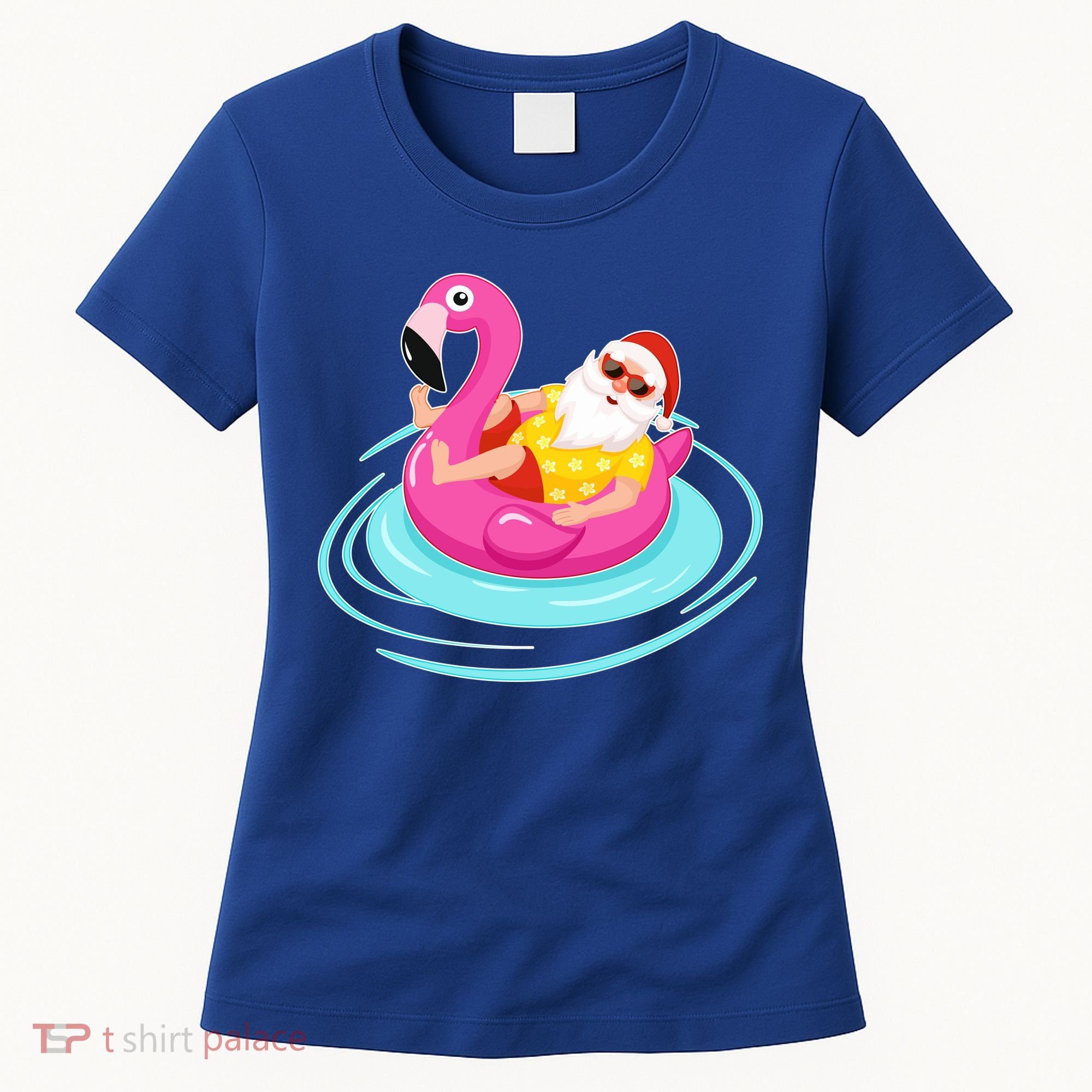 Pool Party Santa Christmas in July Women's T-Shirt