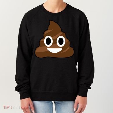 Poop Emoji Smiley Face Logo Women's Sweatshirt