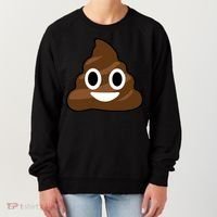 Poop Emoji Smiley Face Logo Women's Sweatshirt thumb 0
