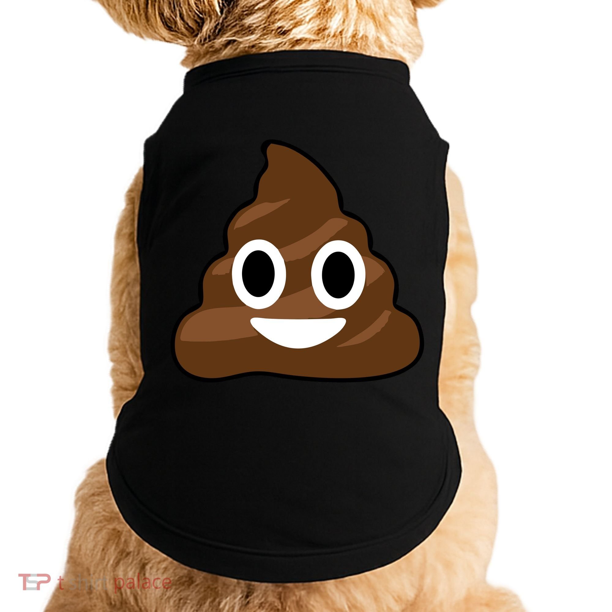Poop Emoji Smiley Face Logo Doggie Tank