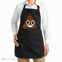 Poop Emoji Smiley Face Logo Apron thumb 2