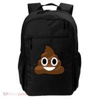 Poop Emoji Smiley Face Logo Backpack thumb 0
