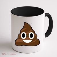 Poop Emoji Smiley Face Logo Coffee Mug thumb 1