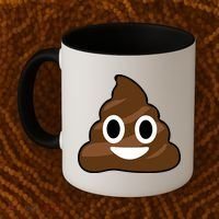Poop Emoji Smiley Face Logo Coffee Mug thumb 2