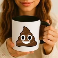 Poop Emoji Smiley Face Logo Coffee Mug thumb 3