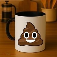 Poop Emoji Smiley Face Logo Coffee Mug thumb 4