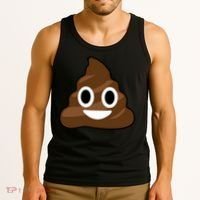 Poop Emoji Smiley Face Logo Tank Top thumb 3