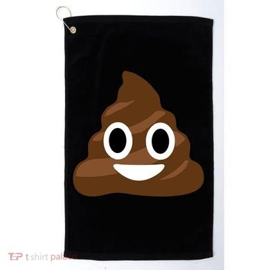 Poop Emoji Smiley Face Logo Golf Towel
